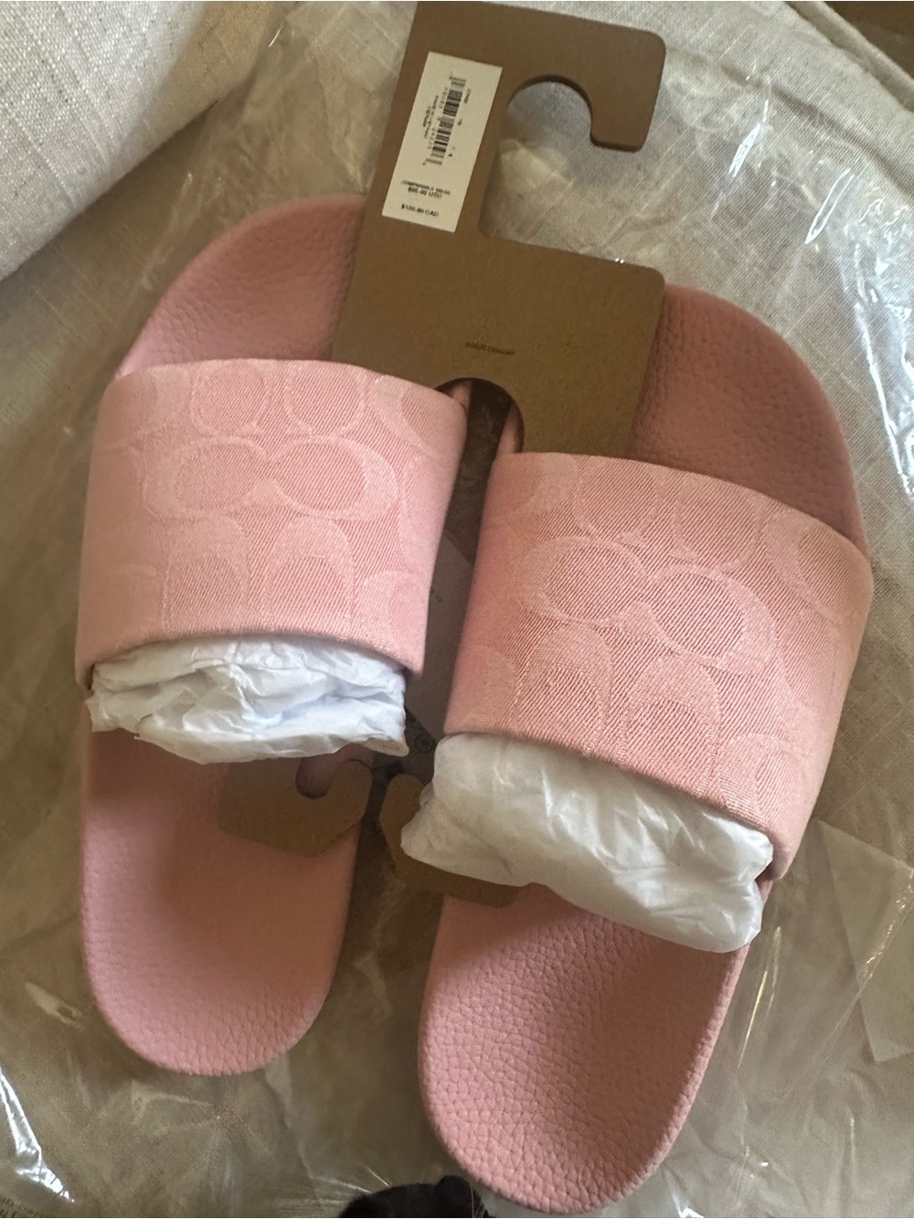 Pink coach slides